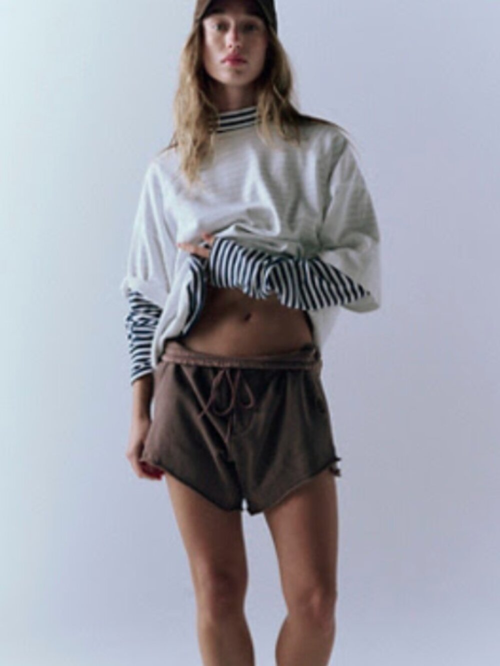 FREE PEOPLE Knockout Shorts Style No. 104411764 COCOA SIZE SMALL